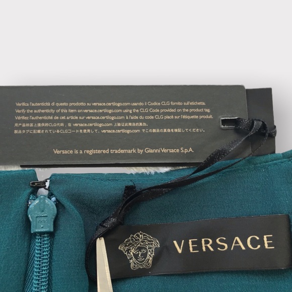 Versace, Silk Mini Pencil Skirt, Size IT 44/L - Picture 16 of 16